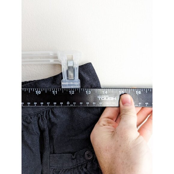 Urban Outfitters Linen Blend Button Front Pocket Mini Skirt Medium - Picture 9 of 9